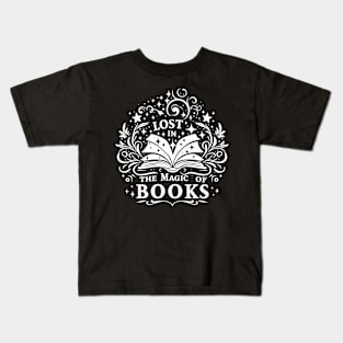 Lost in the magic of Books, Bookworm Reading Books Lover Kids T-Shirt